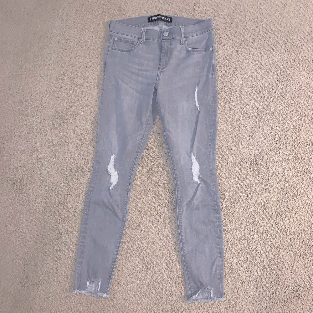 Worn once • Express Mid-rise Ankle Jeggings • 8